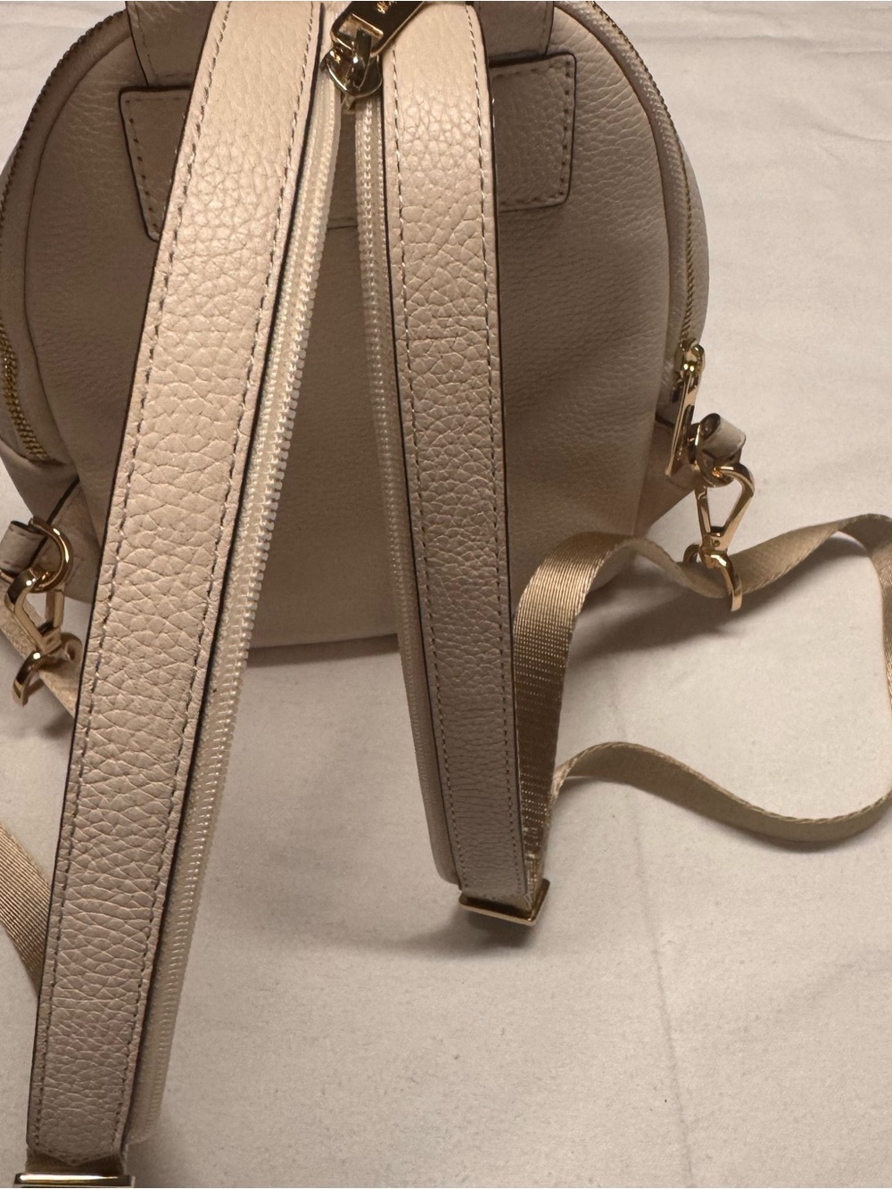Michael Kors Light Blush Pebbled Leather Mini Backpack - Picture 4 of 7